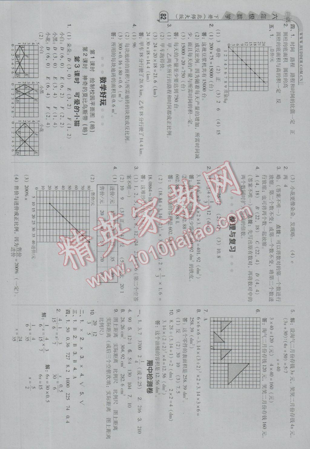 2017年綜合應(yīng)用創(chuàng)新題典中點(diǎn)六年級(jí)數(shù)學(xué)下冊(cè)北師大版 參考答案第8頁