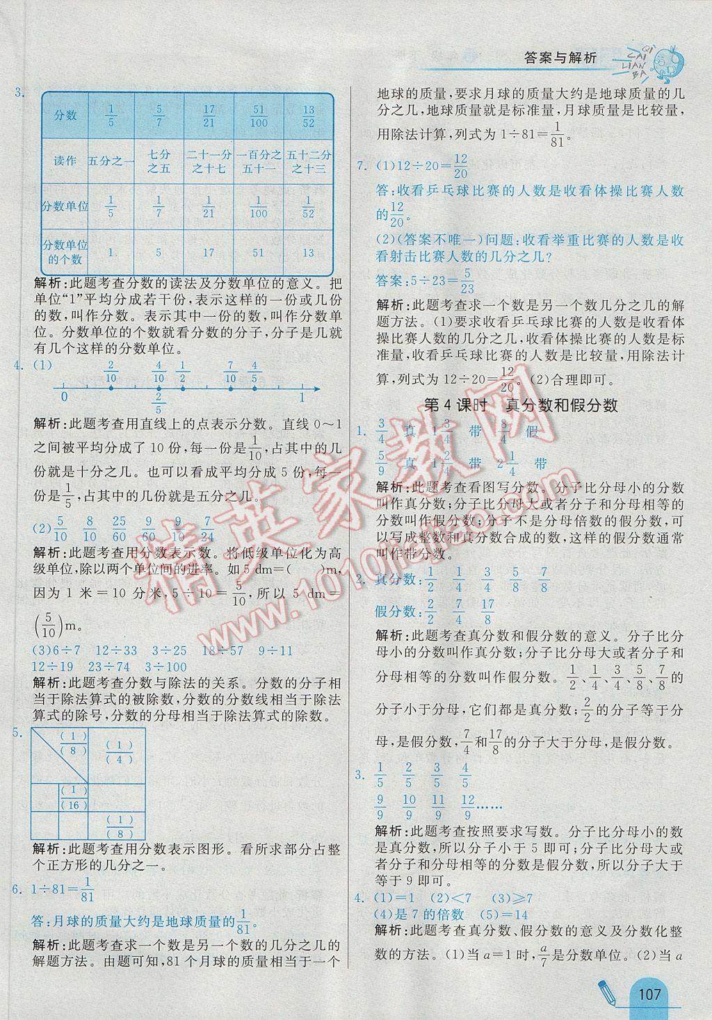 2017年七彩練霸五年級數(shù)學下冊蘇教版 參考答案第19頁