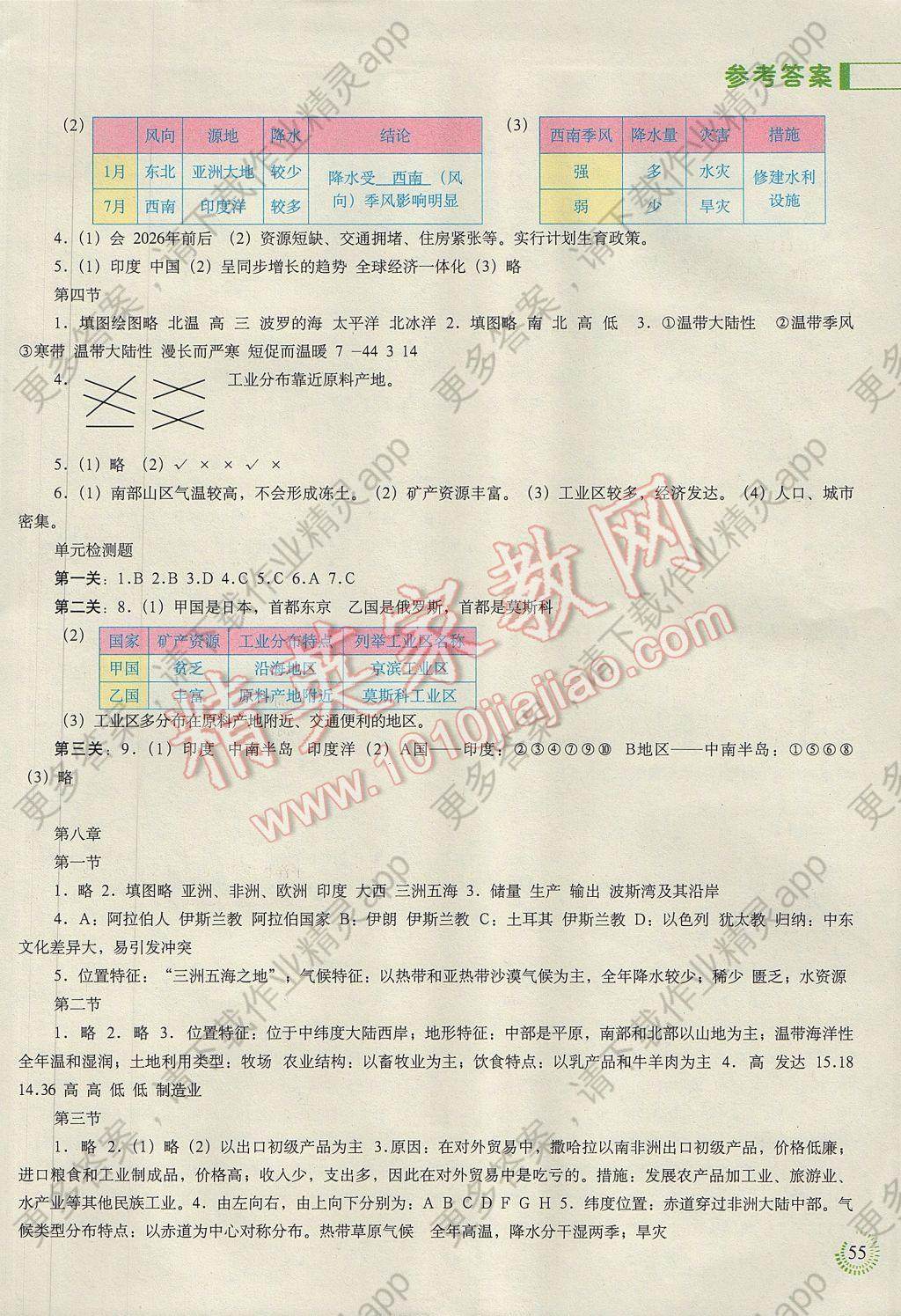 2017年地理填充图册七年级下册中国地图出版