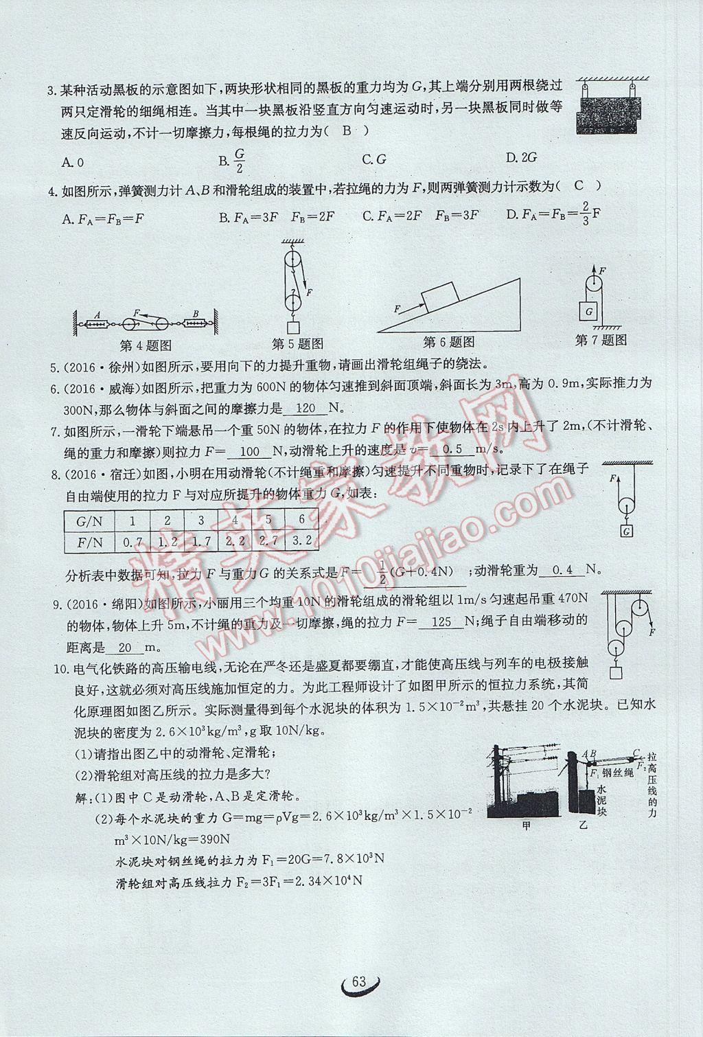 2017年思維新觀察中考物理 第四章 力的現(xiàn)象第155頁