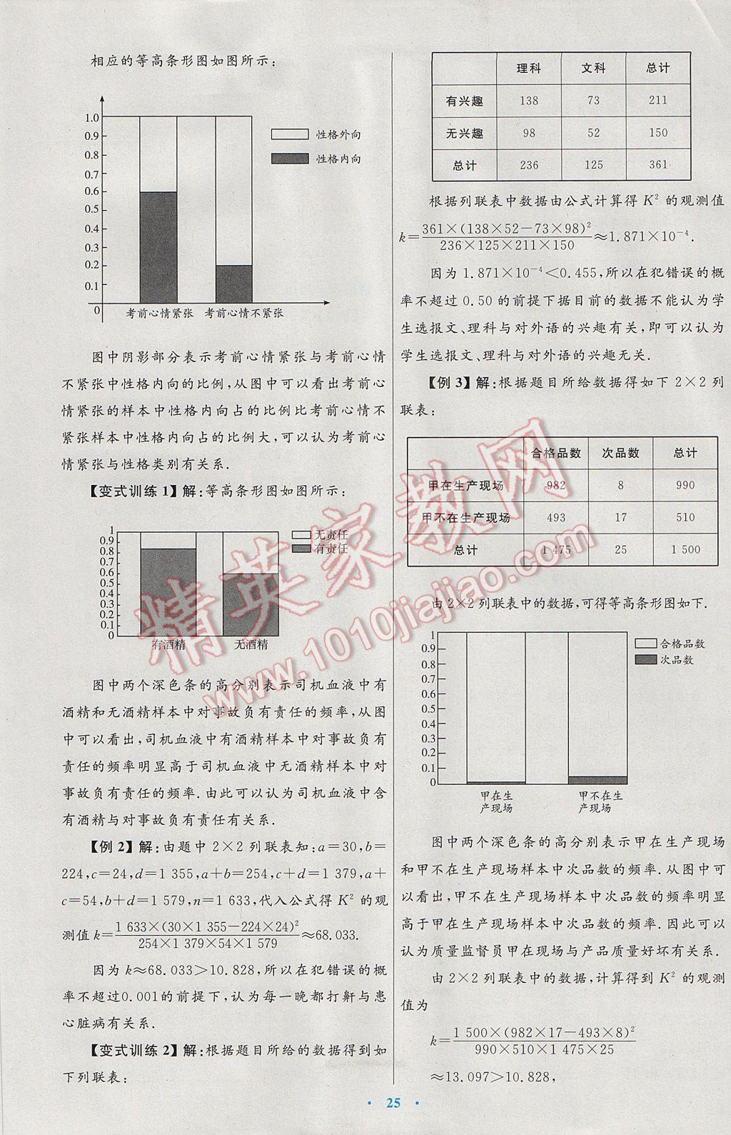 高中同步測控優(yōu)化設(shè)計數(shù)學(xué)選修1-2人教A版 參考答案第5頁