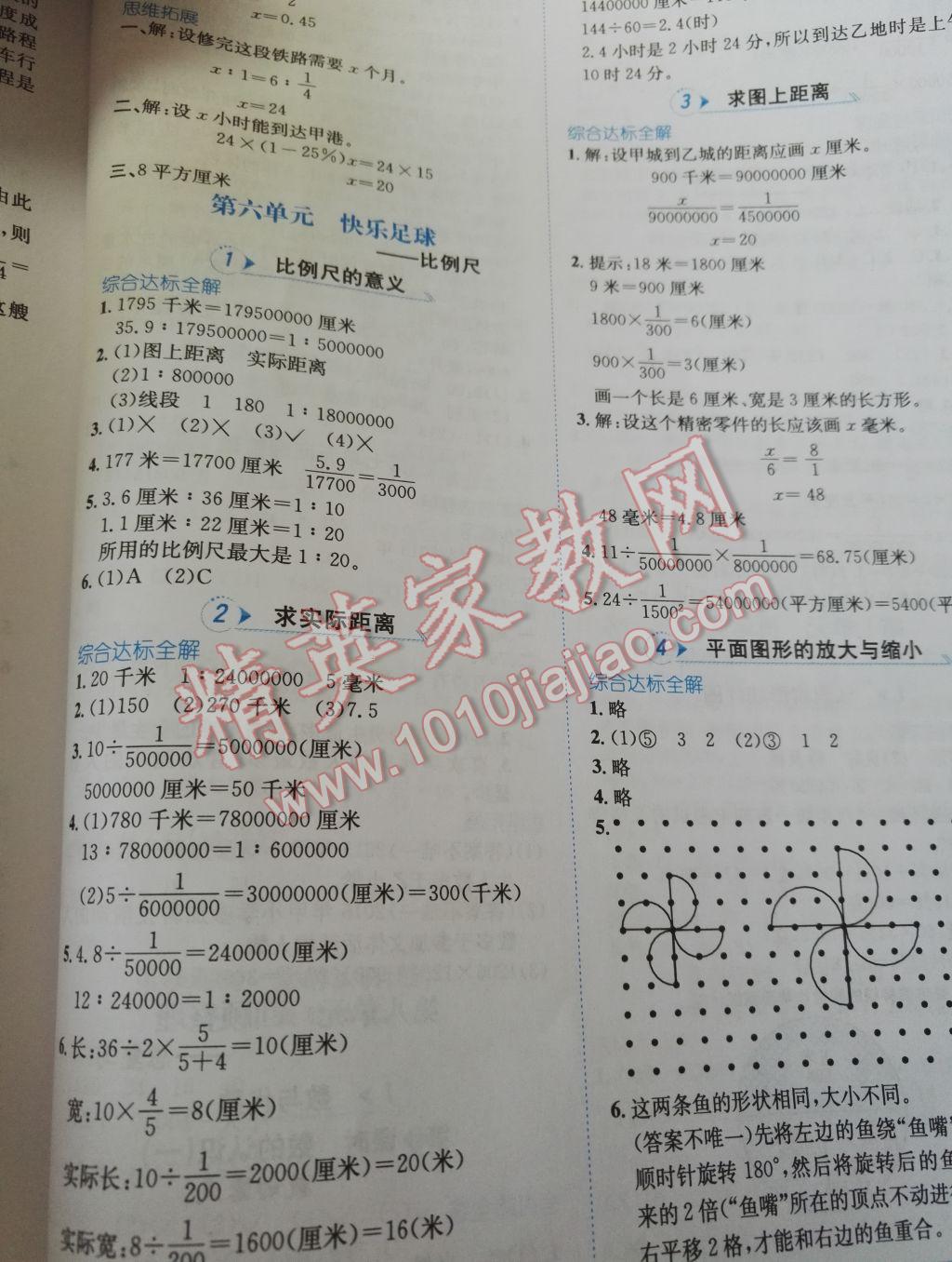 2017年小學(xué)教材全解五年級數(shù)學(xué)下冊青島版五四制 參考答案第7頁