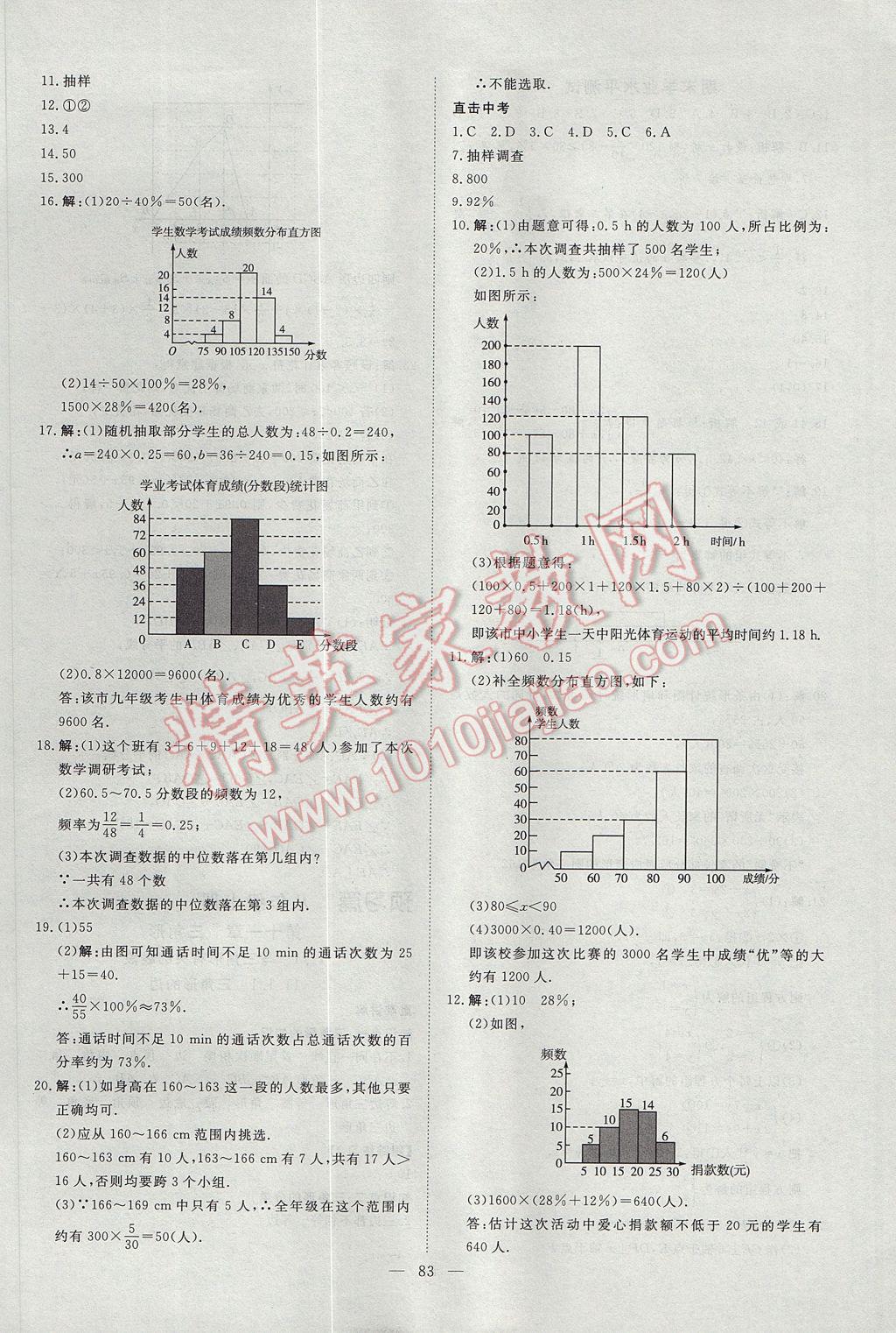 2017年鲁人泰斗假期好时光暑假训练营七升八年级数学人教版 参考答案第7页