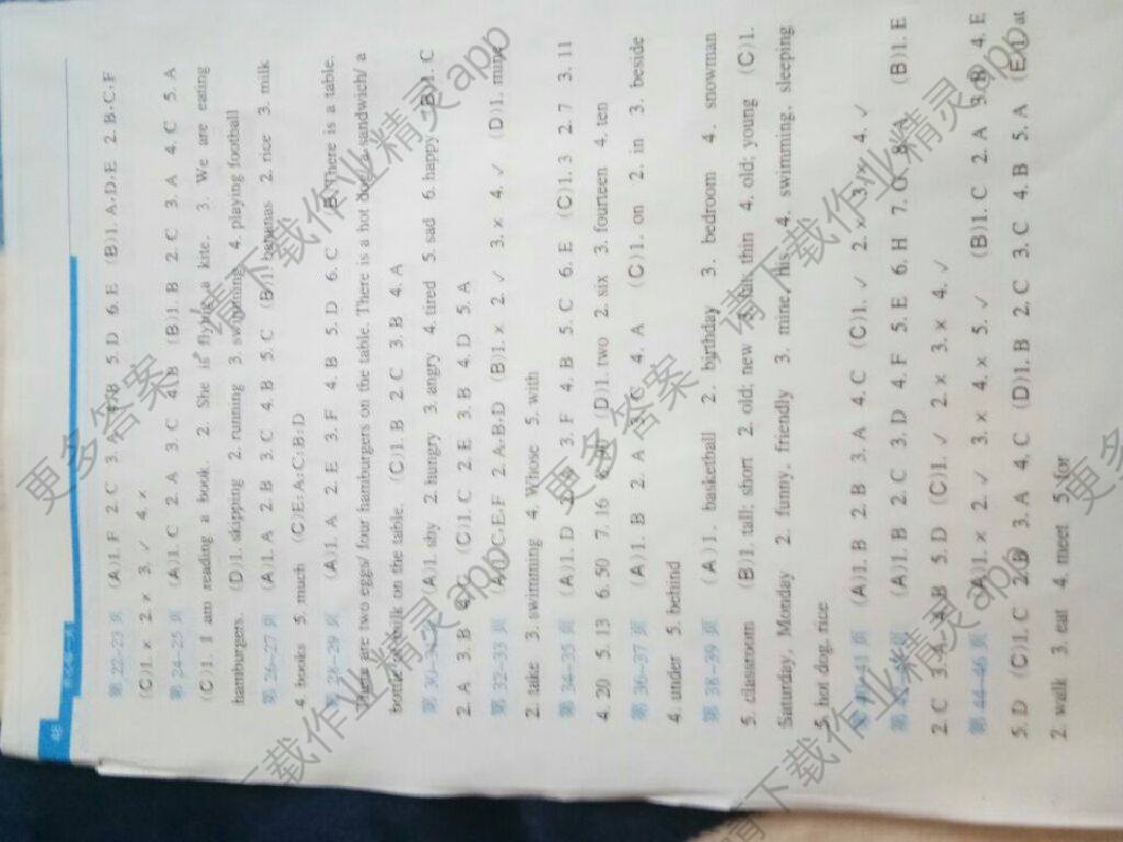 2017开心每一天暑假作业五年级英语答案