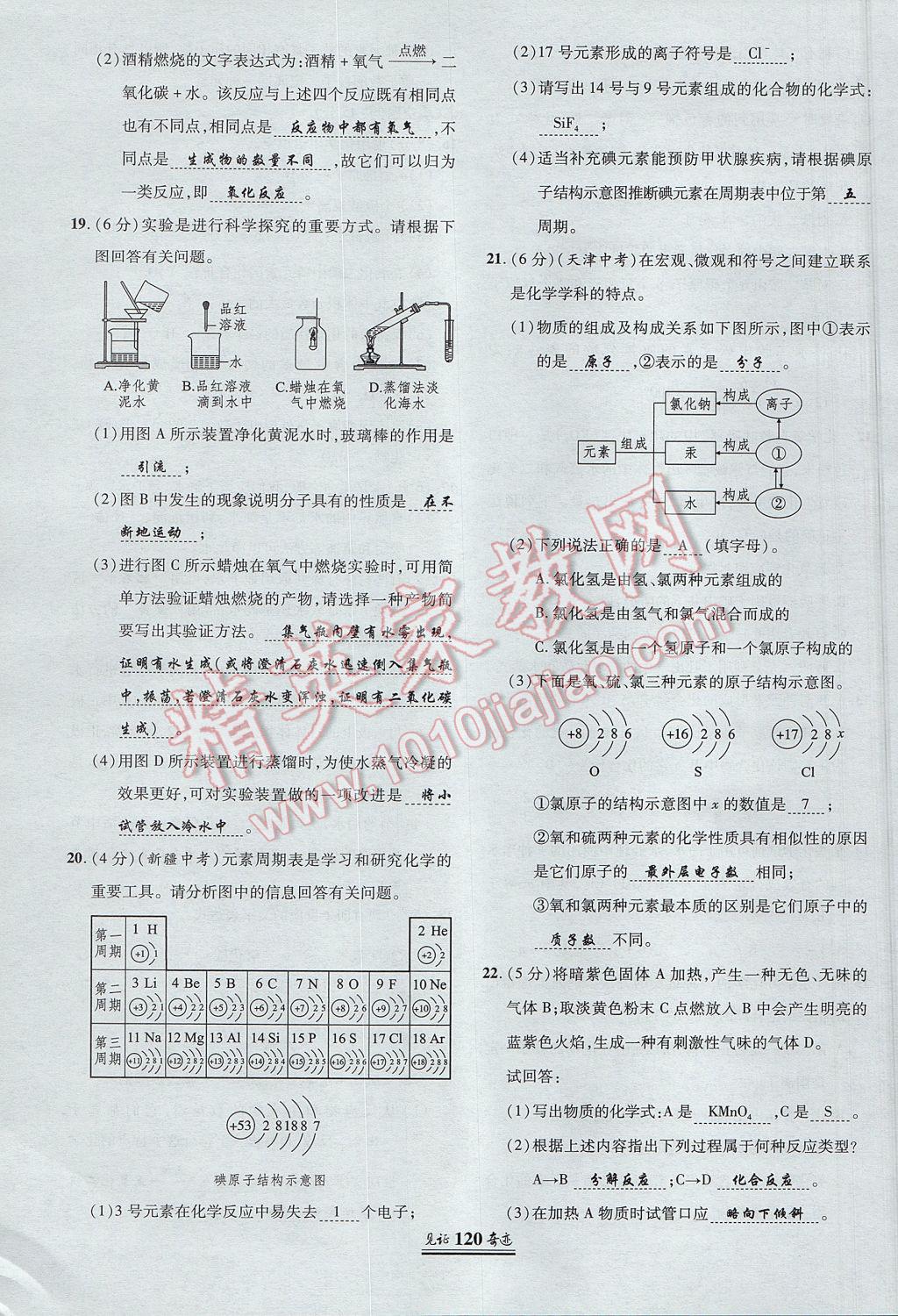 2017年見證奇跡英才學(xué)業(yè)設(shè)計與反饋九年級化學(xué)上冊人教版 單元測試卷第19頁