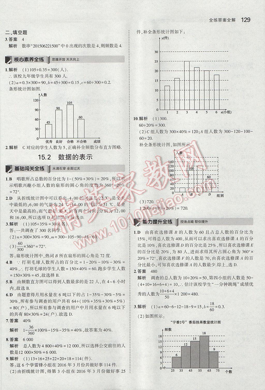 2017年5年中考3年模擬初中數(shù)學(xué)八年級(jí)上冊(cè)華師大版 參考答案第29頁