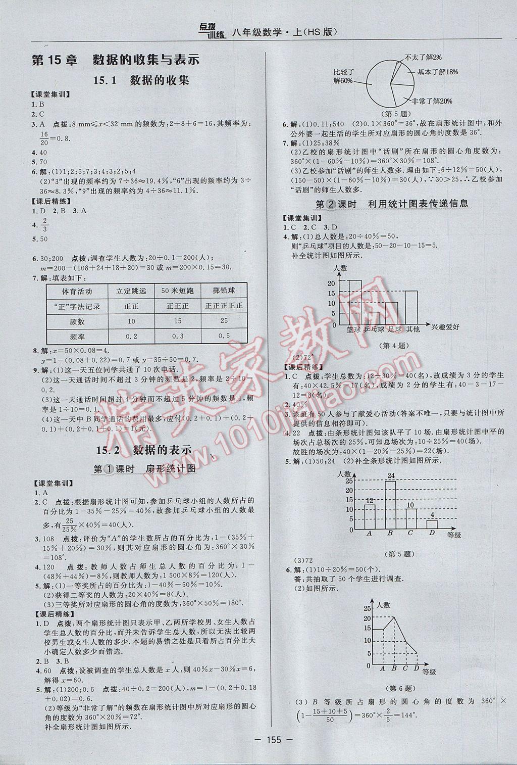 2017年點(diǎn)撥訓(xùn)練八年級(jí)數(shù)學(xué)上冊(cè)華師大版 參考答案第27頁