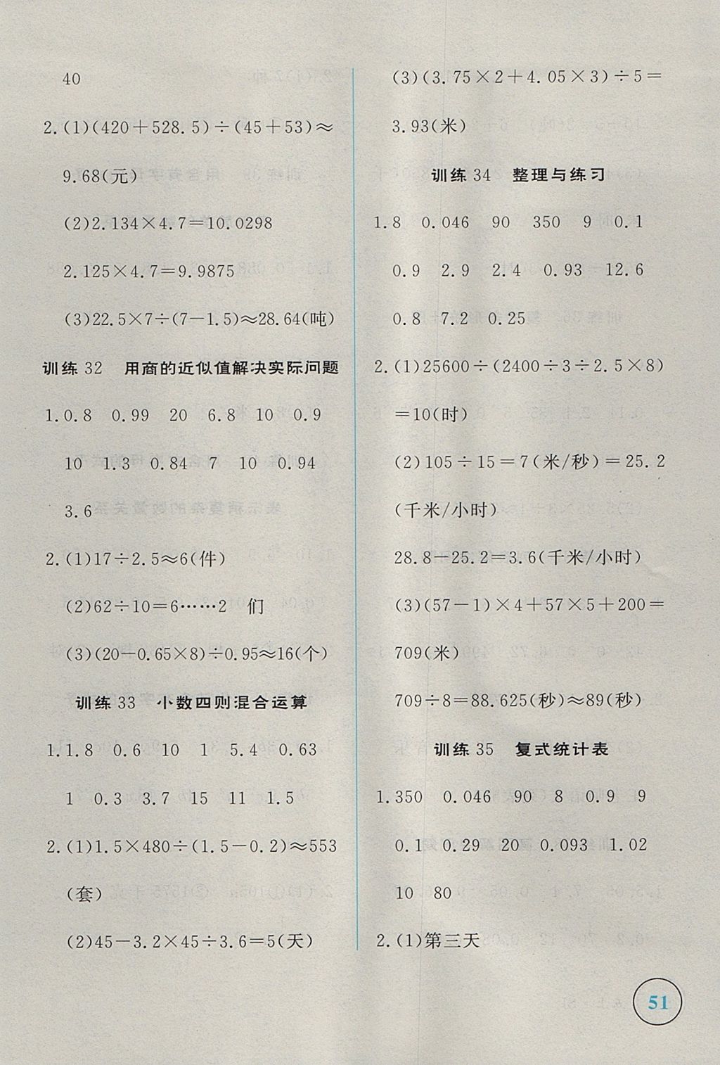 2017年簡易通小學(xué)同步導(dǎo)學(xué)練五年級數(shù)學(xué)上冊蘇教版 學(xué)霸輕松練答案第23頁