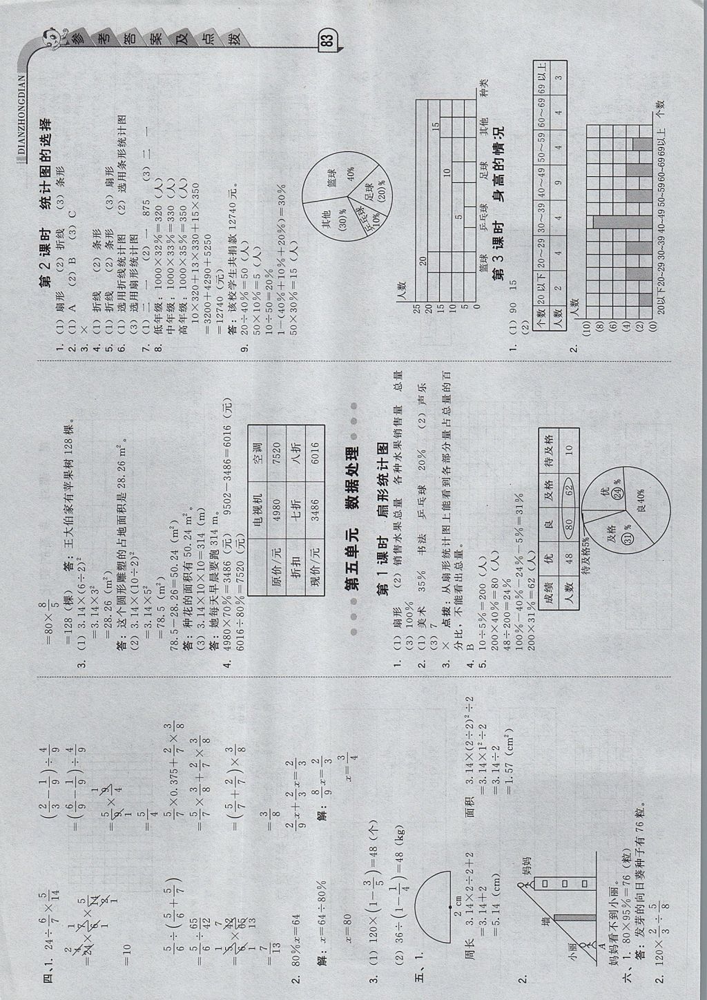 2017年綜合應(yīng)用創(chuàng)新題典中點(diǎn)六年級(jí)數(shù)學(xué)上冊(cè)北師大版 參考答案第9頁(yè)