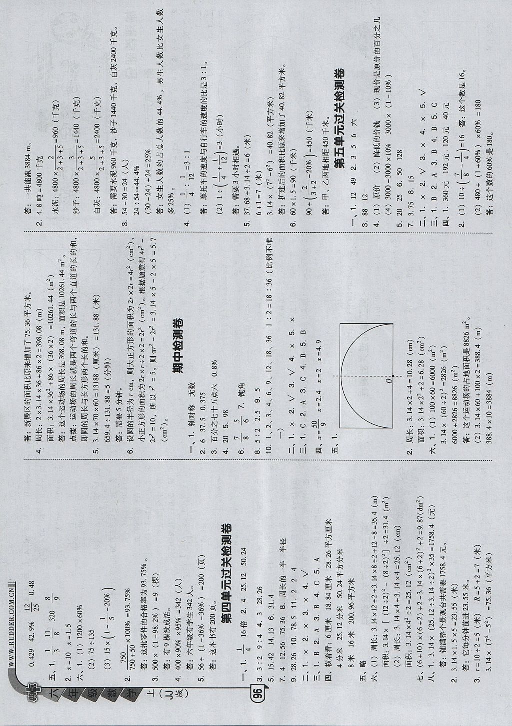 2017年綜合應(yīng)用創(chuàng)新題典中點(diǎn)六年級數(shù)學(xué)上冊冀教版 參考答案第2頁