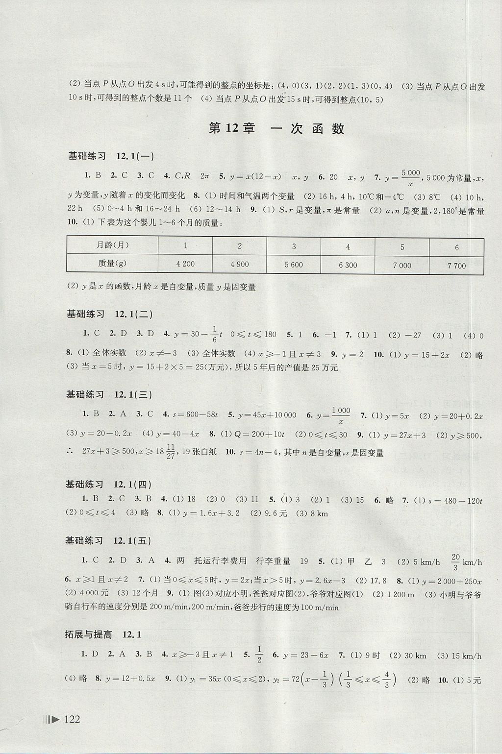 2017年初中数学同步练习八年级上册沪科版上海科学技术出版社 参考答案第2页