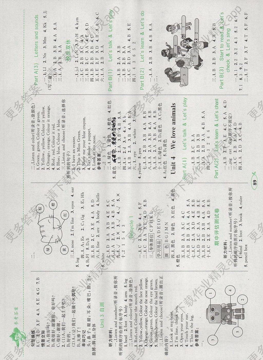 2017年小学同步学考优化设计小超人作业本三
