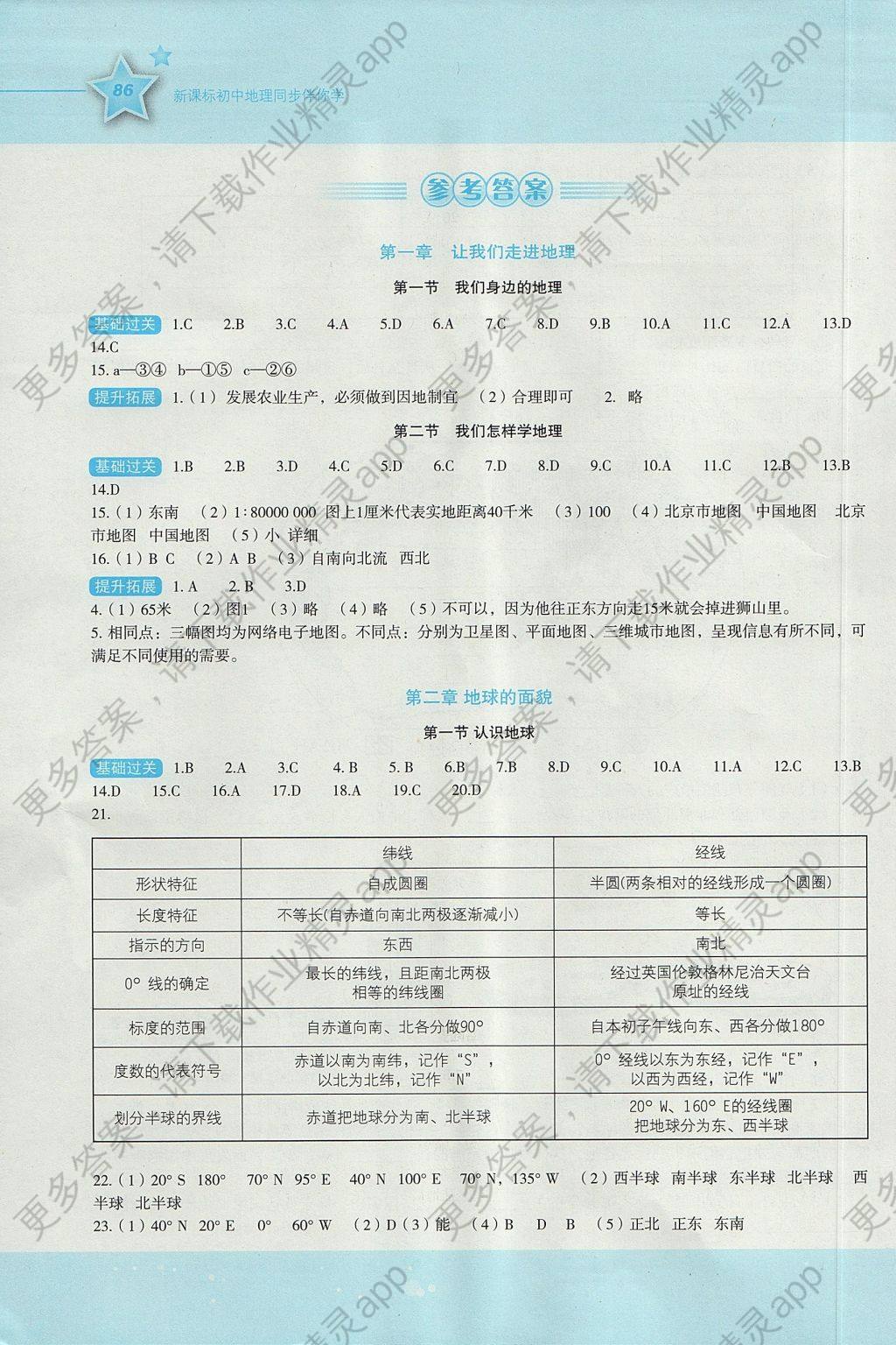 2017年新课标初中地理同步伴你学七年级上册