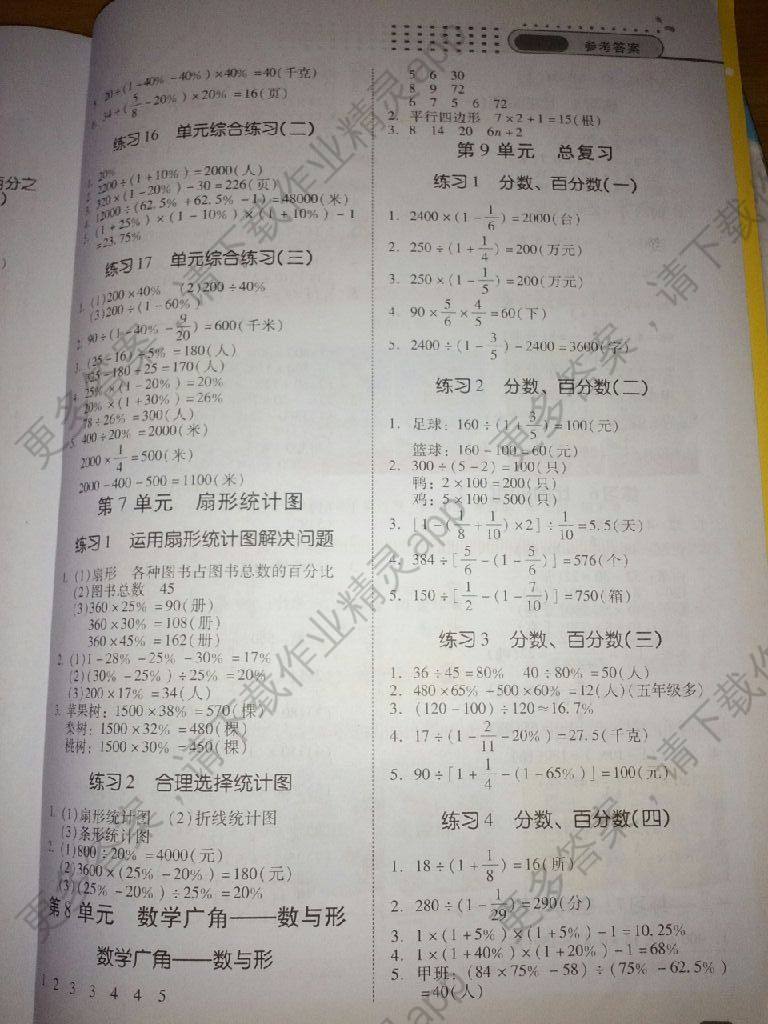2017年应用题小状元小学数学应用题通关训练