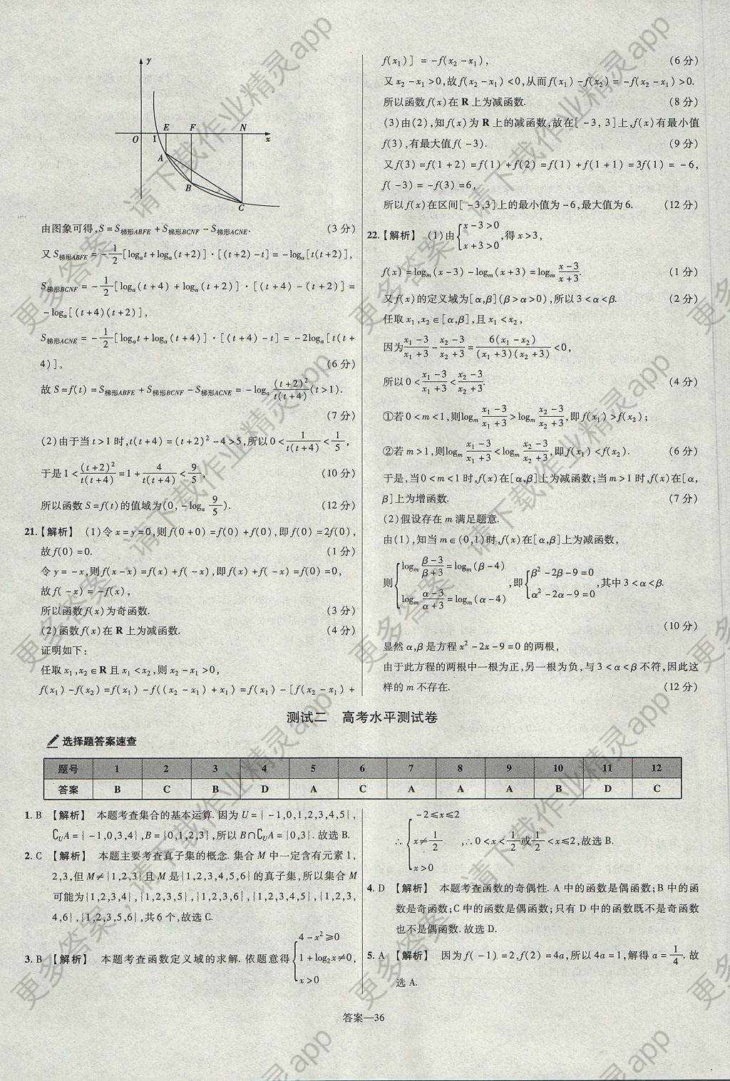 2018年金考卷活页题选高中数学必修1人教A版