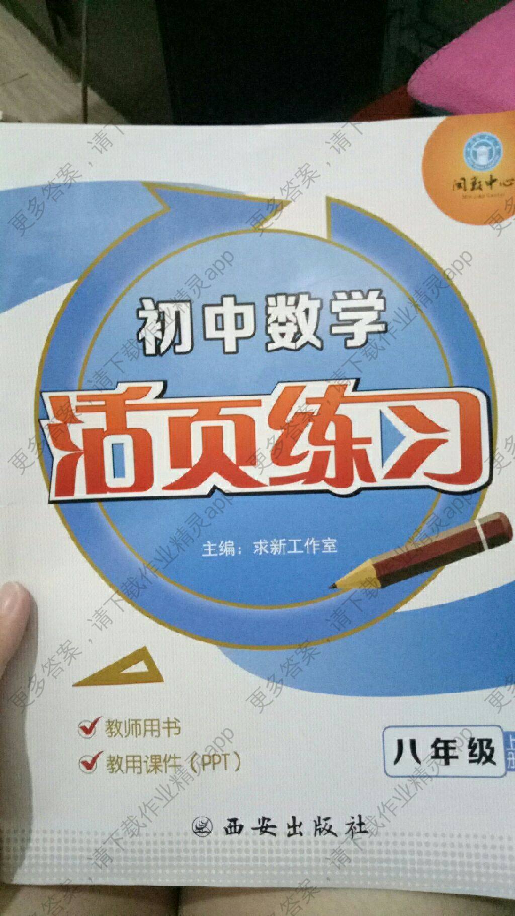 初中数学活页练习八年级上答案