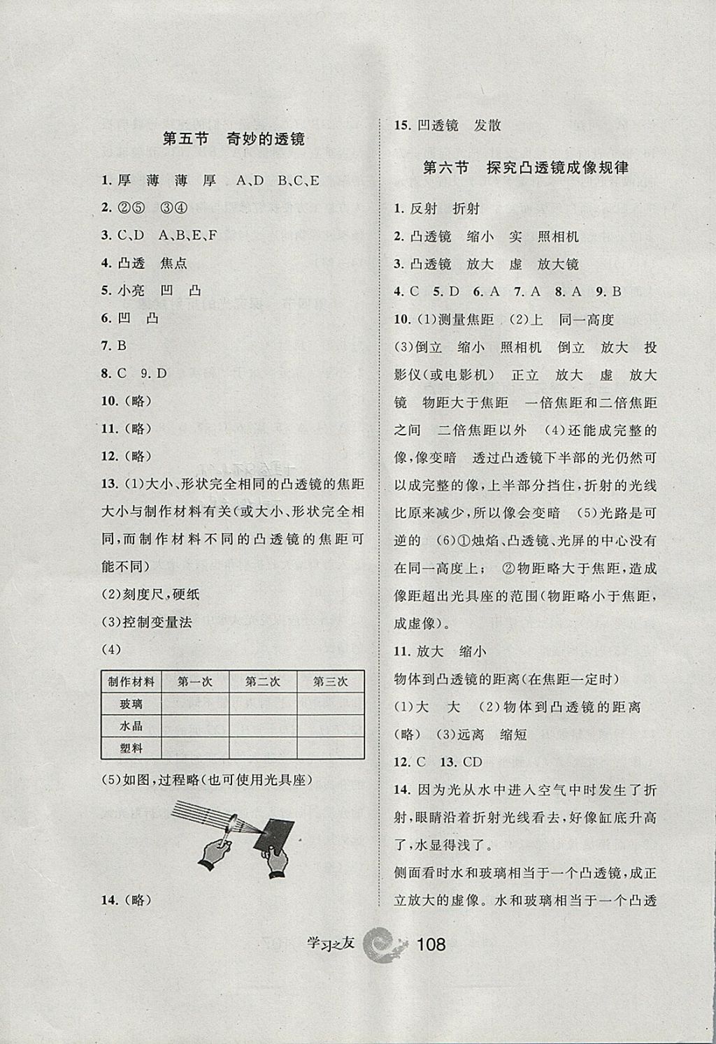 2017年學習之友八年級物理上冊滬科版 參考答案第8頁