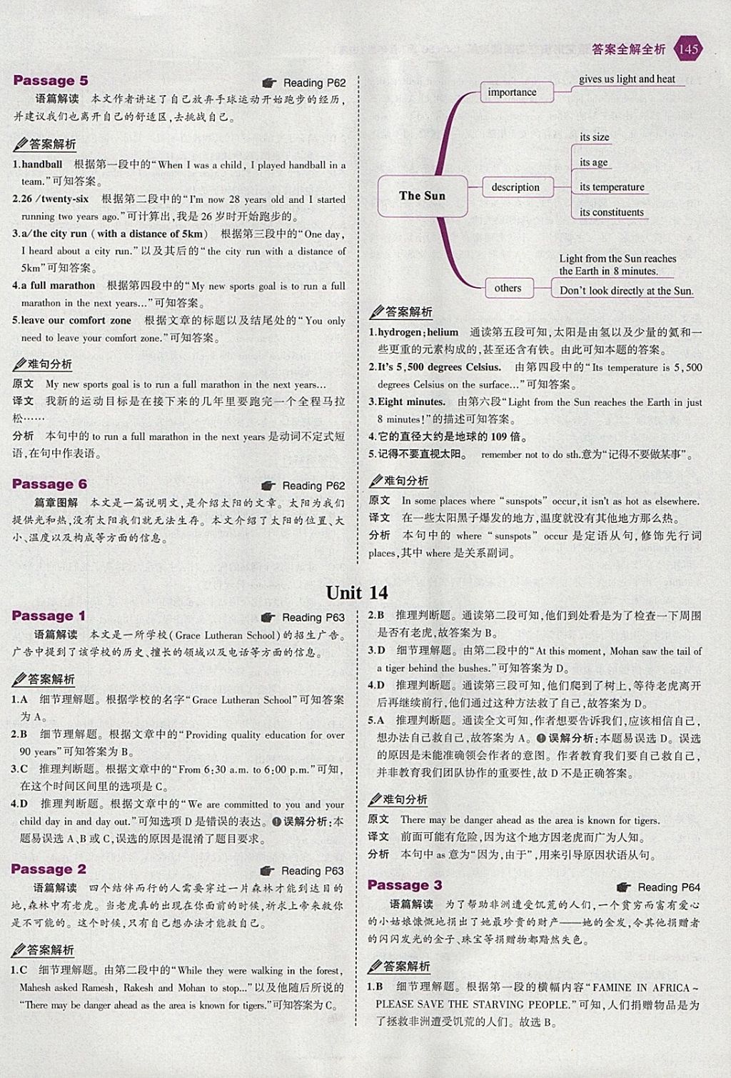 2018年53English九年級加中考英語完形填空與閱讀理解150加50篇 參考答案第27頁