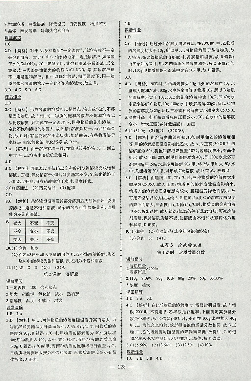 2018年黃岡創(chuàng)優(yōu)作業(yè)導(dǎo)學(xué)練九年級(jí)化學(xué)下冊(cè)人教版 參考答案第6頁(yè)