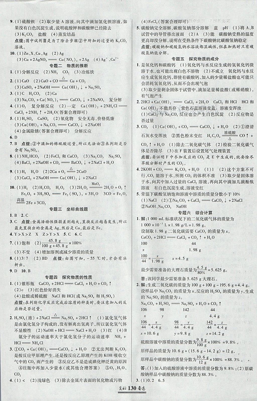 2018年見證奇跡英才學業(yè)設(shè)計與反饋九年級化學下冊人教版 參考答案第9頁