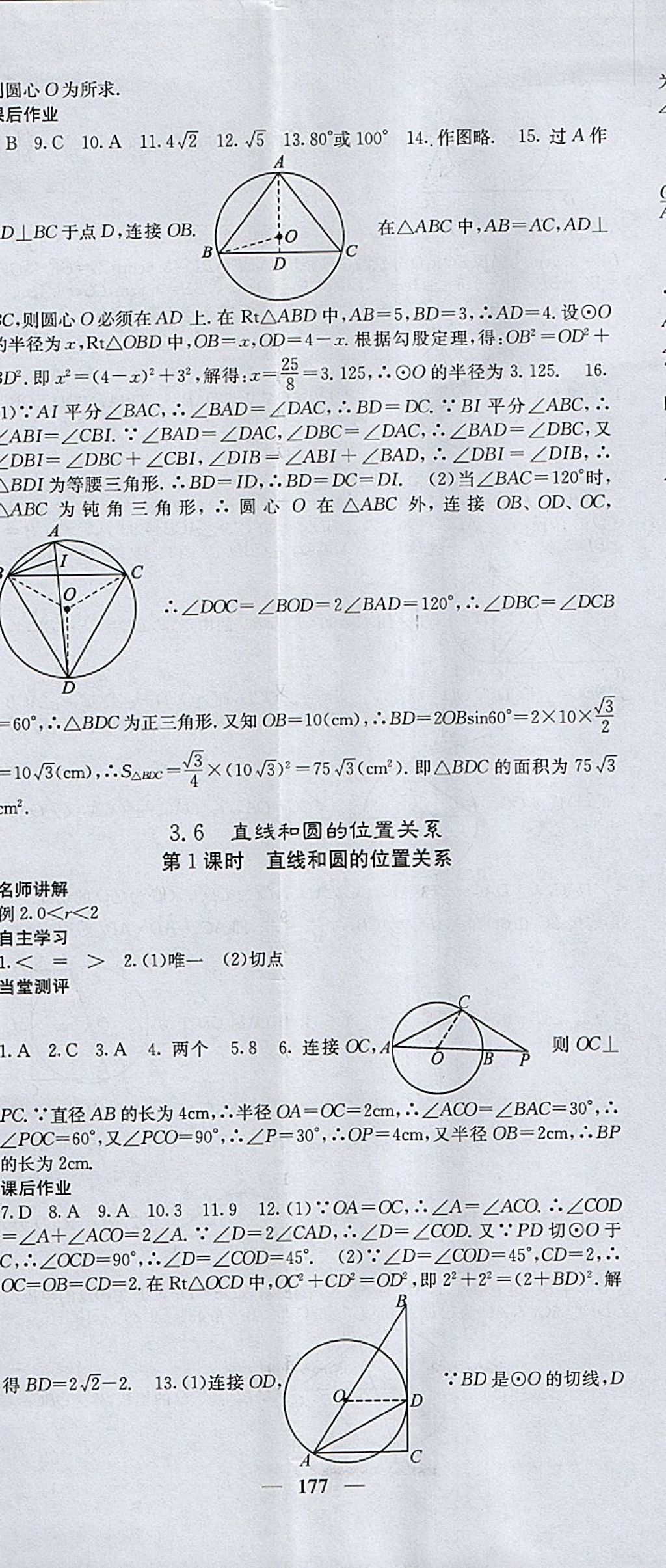 2018年課堂點(diǎn)睛九年級(jí)數(shù)學(xué)下冊(cè)北師大版 參考答案第26頁(yè)