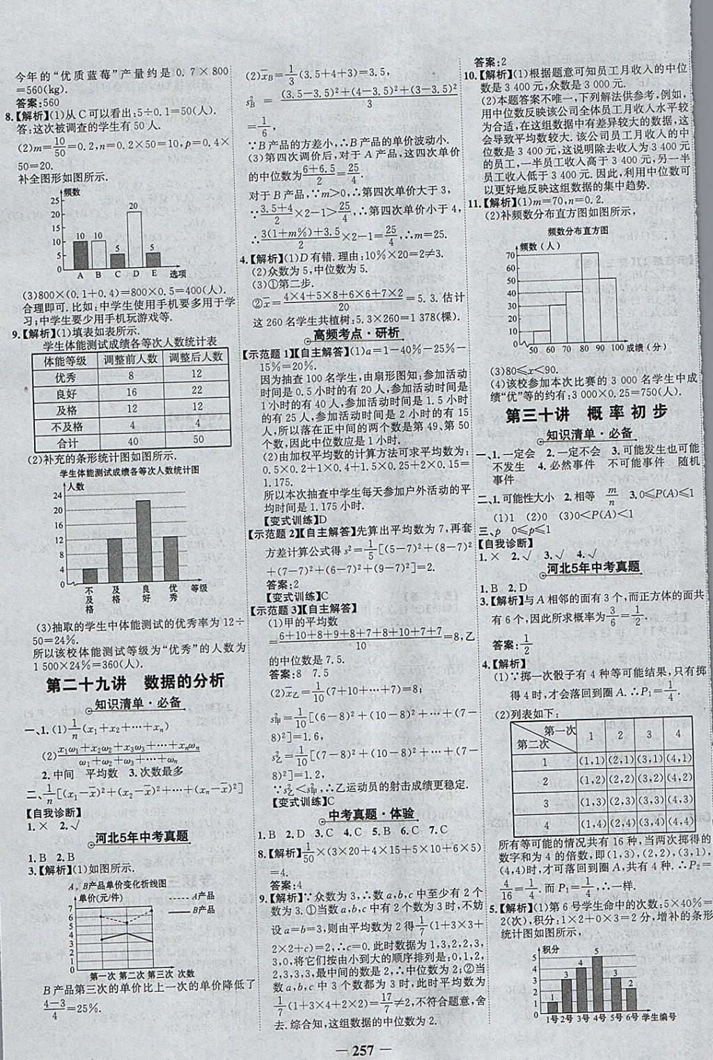 2018年世紀(jì)金榜金榜中考數(shù)學(xué)河北專用 參考答案第21頁