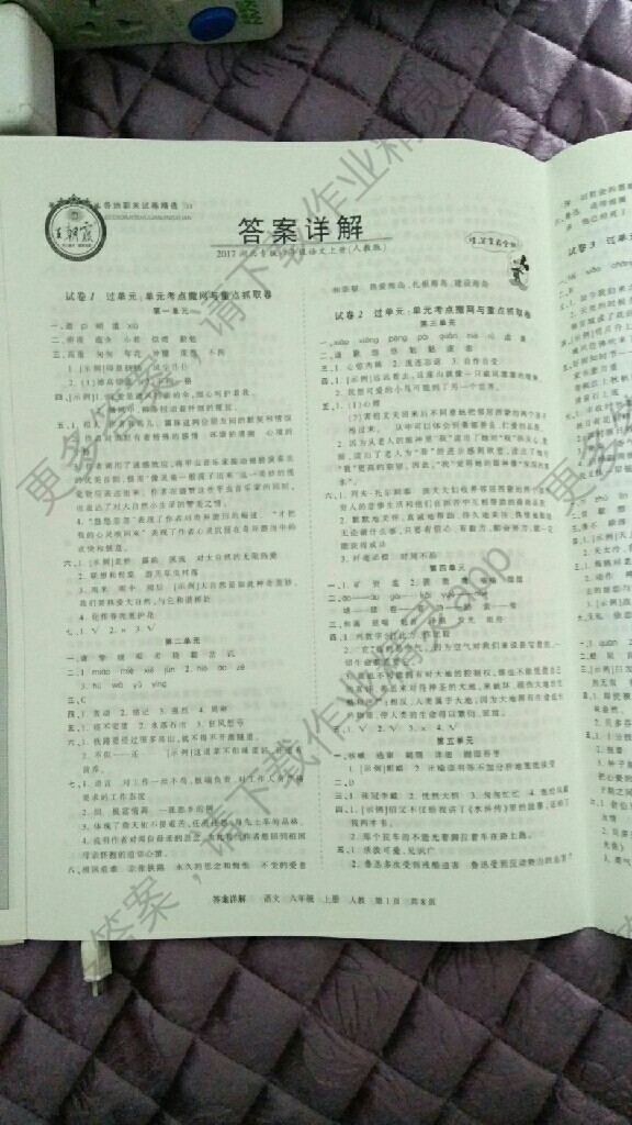 王朝霞各地期末试卷精选答案——精英家教网