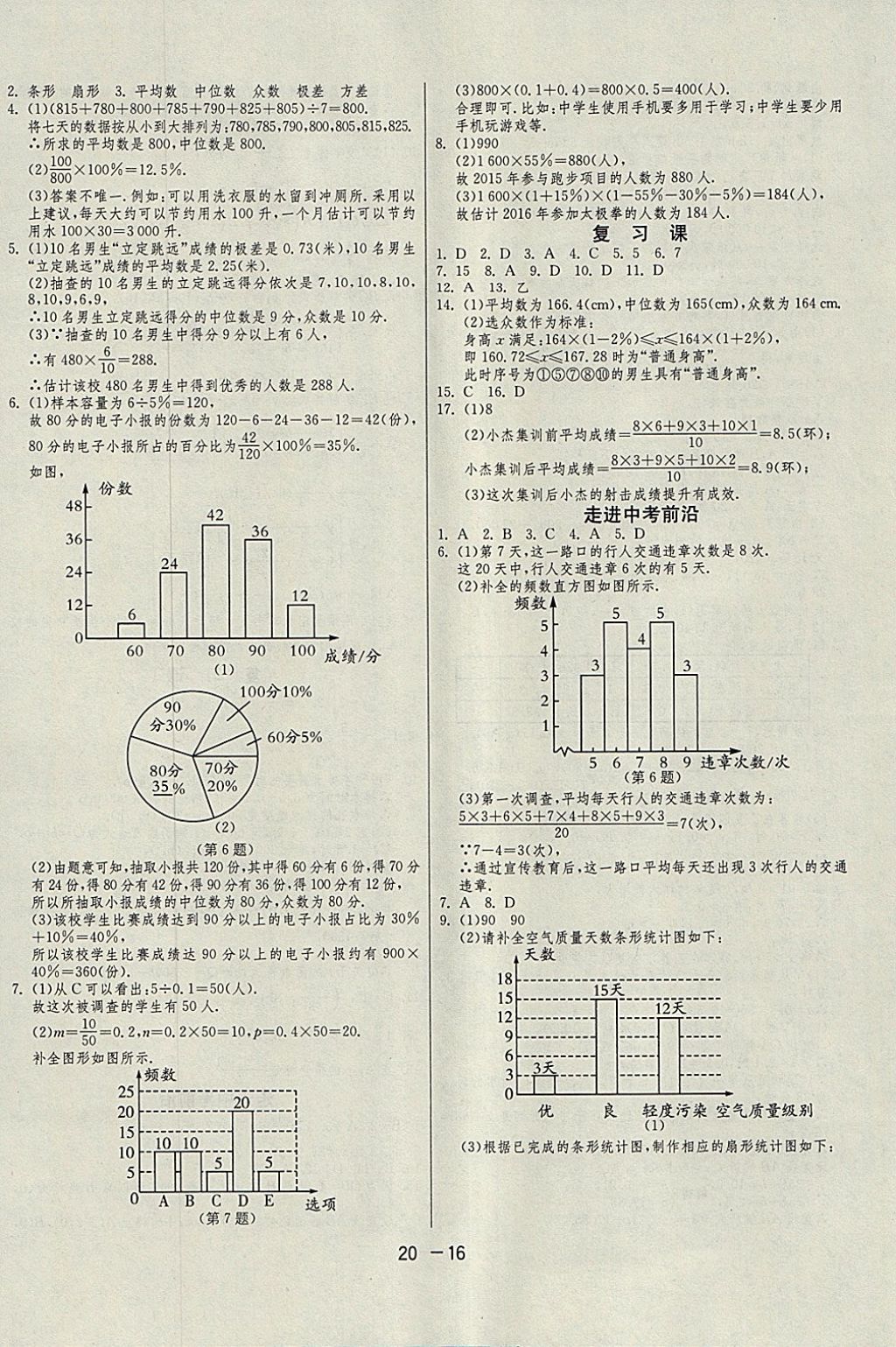 2018年1課3練單元達(dá)標(biāo)測試八年級數(shù)學(xué)下冊人教版 參考答案第16頁