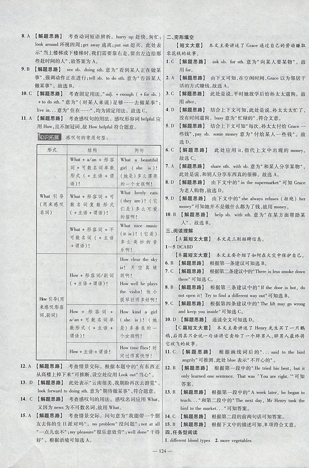 2018年金考卷活頁題選七年級(jí)英語下冊譯林牛津版 參考答案第16頁