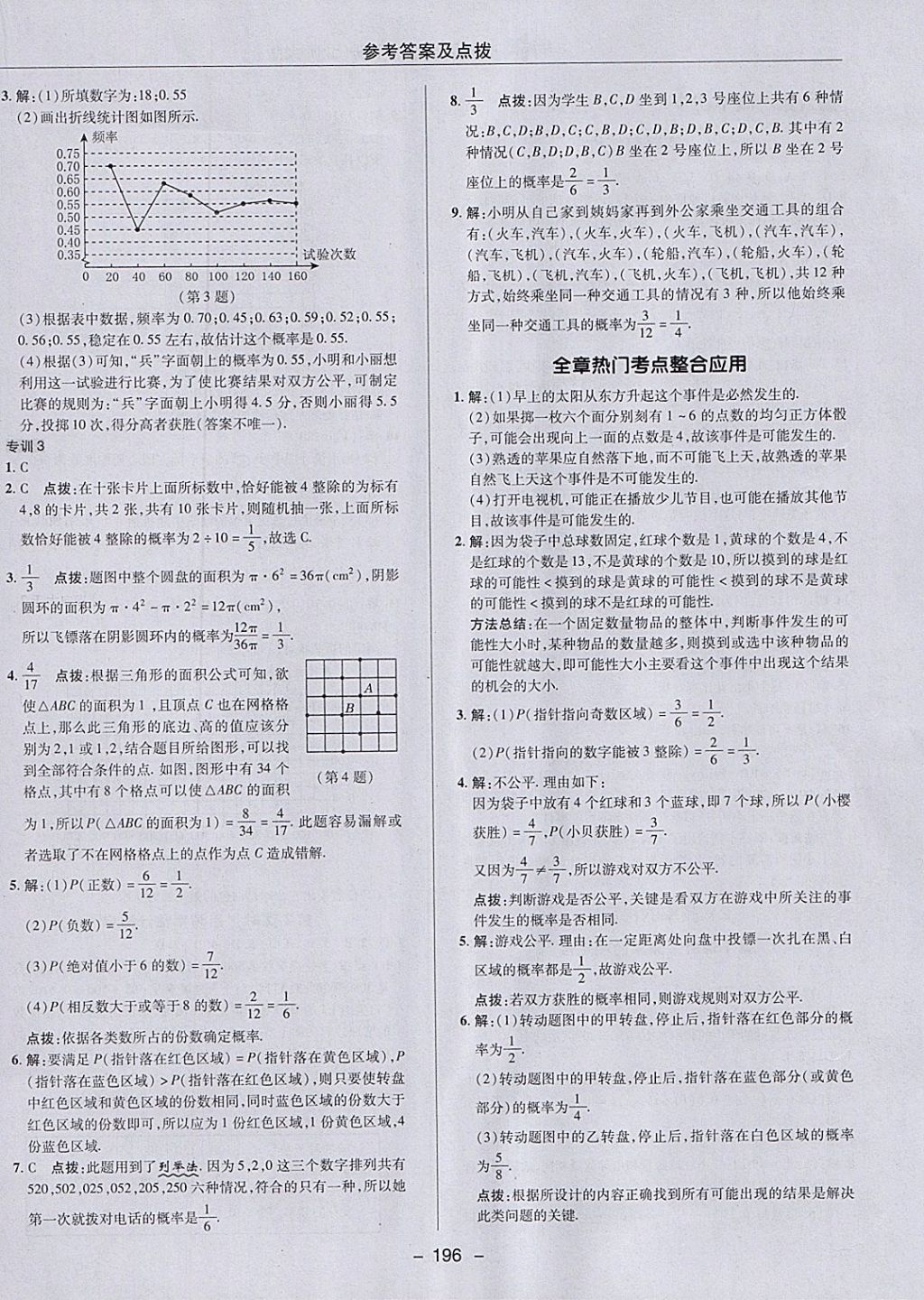 2018年綜合應(yīng)用創(chuàng)新題典中點七年級數(shù)學下冊北師大版 參考答案第44頁