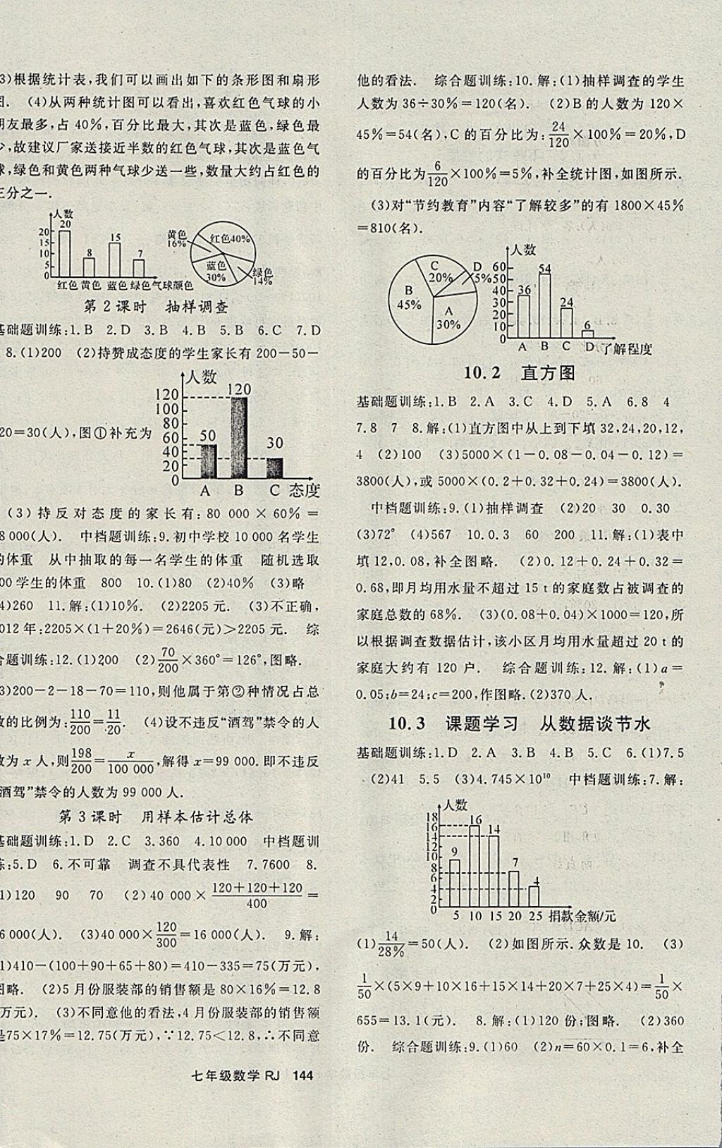 2018年名師大課堂七年級數(shù)學(xué)下冊人教版 參考答案第12頁