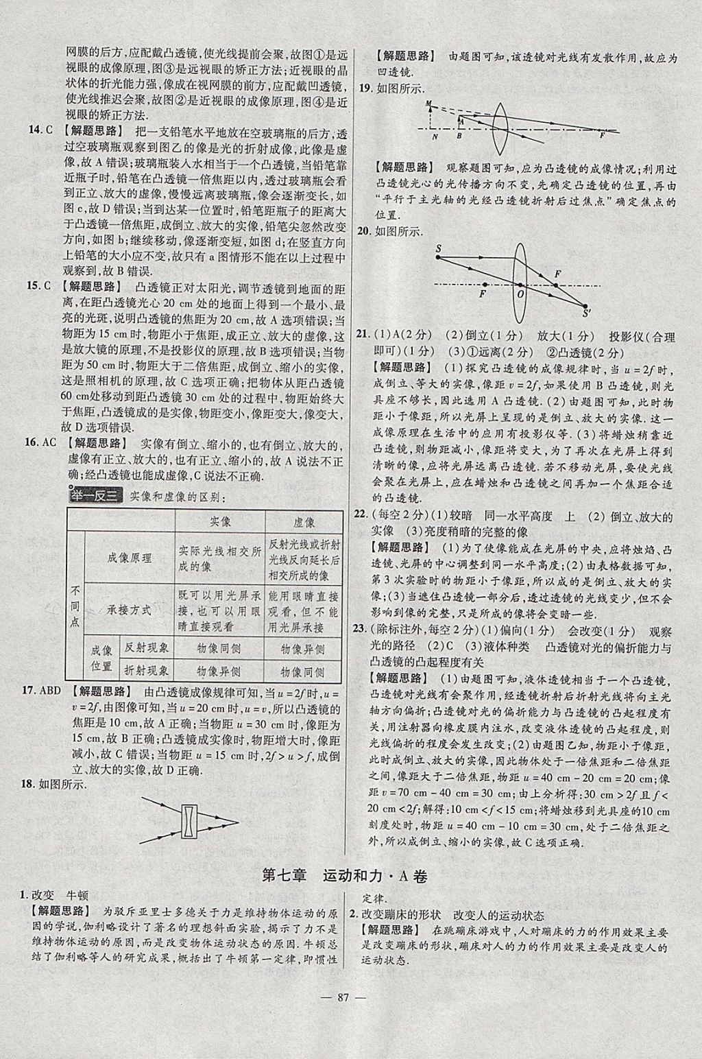 2018年金考卷活頁(yè)題選八年級(jí)物理下冊(cè)北師大版 參考答案第3頁(yè)