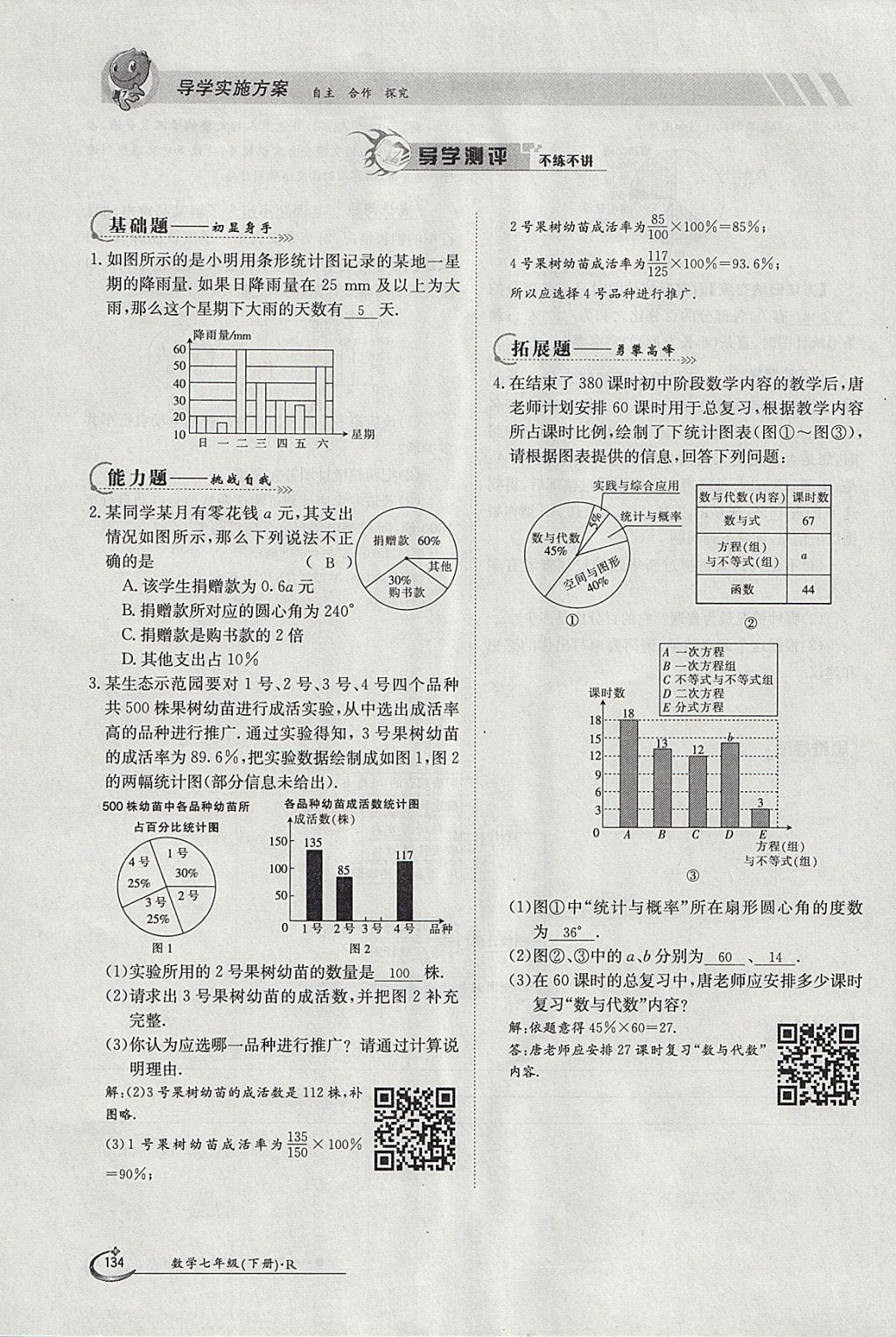 2018年金太陽導(dǎo)學(xué)案七年級(jí)數(shù)學(xué)下冊(cè)人教版 參考答案第146頁