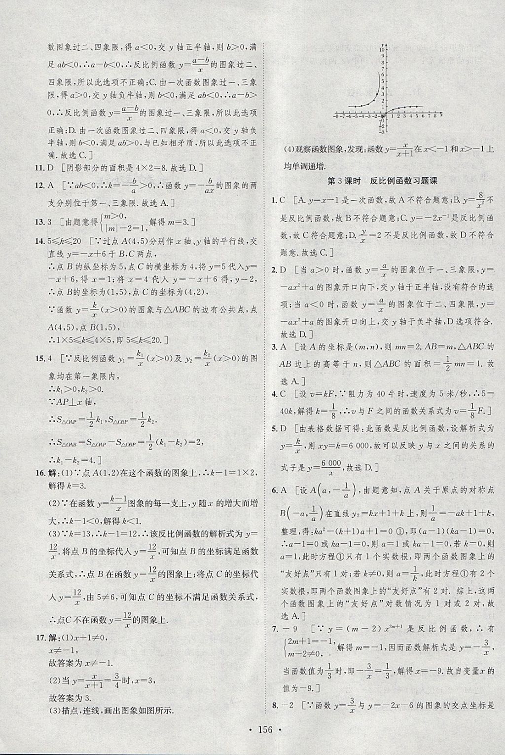 2018年思路教練同步課時(shí)作業(yè)八年級(jí)數(shù)學(xué)下冊(cè)華師大版 參考答案第14頁(yè)