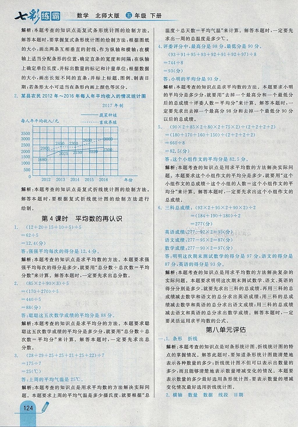 2018年七彩練霸五年級數(shù)學(xué)下冊北師大版 參考答案第40頁