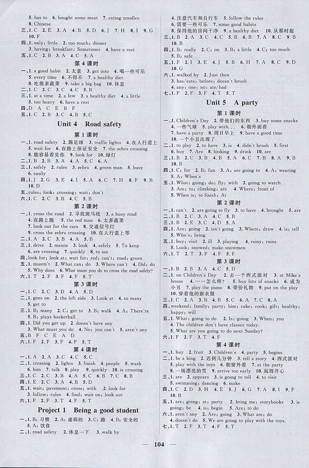 2018年陽(yáng)光同學(xué)課時(shí)優(yōu)化作業(yè)六年級(jí)英語(yǔ)下冊(cè)譯林版江蘇專(zhuān)用 參考答案第2頁(yè)