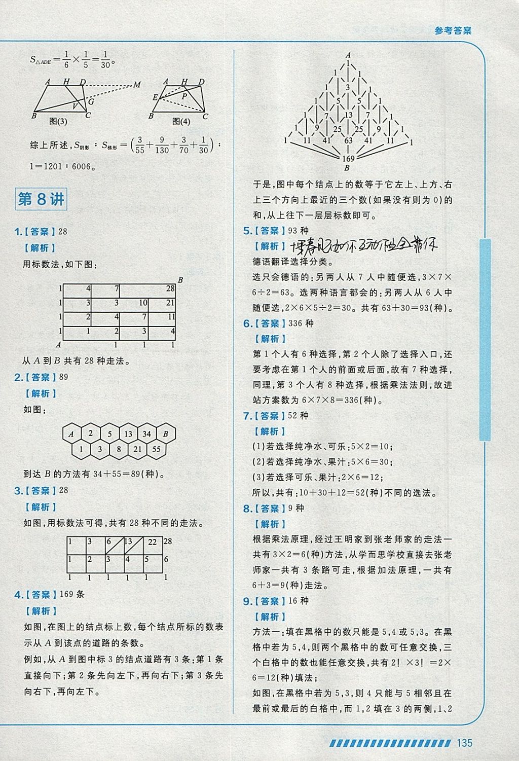 2018年学而思思维创新大通关四年级数学 参考答案第23页