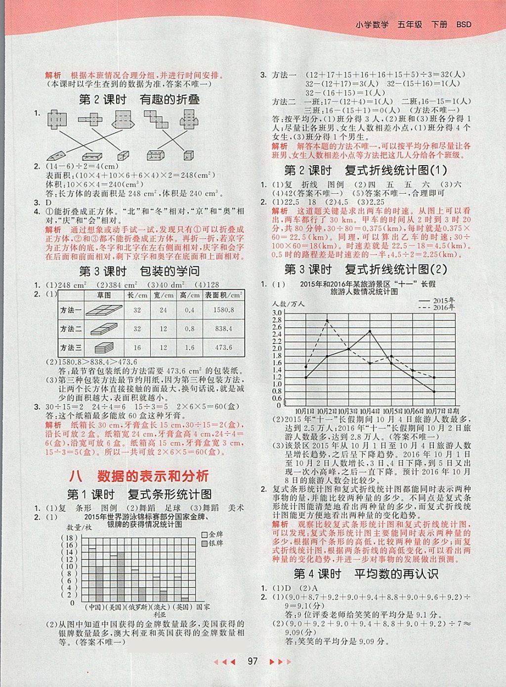 2018年53天天练小学数学五年级下册北师大版 第17页