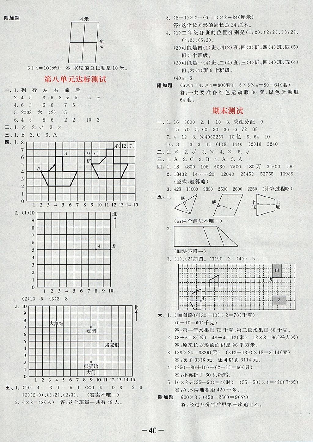 2018年53天天練小學(xué)數(shù)學(xué)四年級下冊蘇教版 第20頁