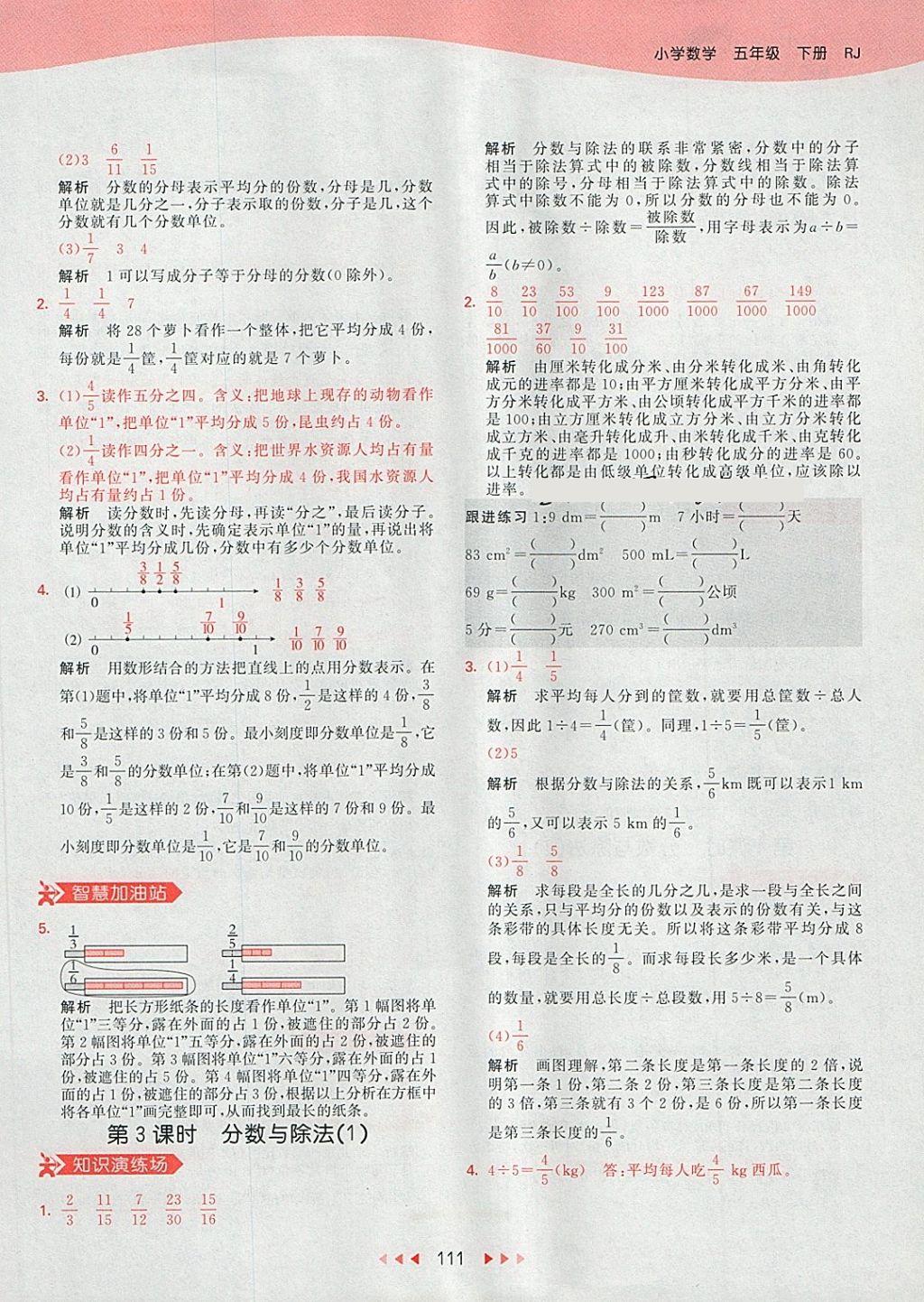 2018年53天天練小學(xué)數(shù)學(xué)五年級下冊人教版 第23頁