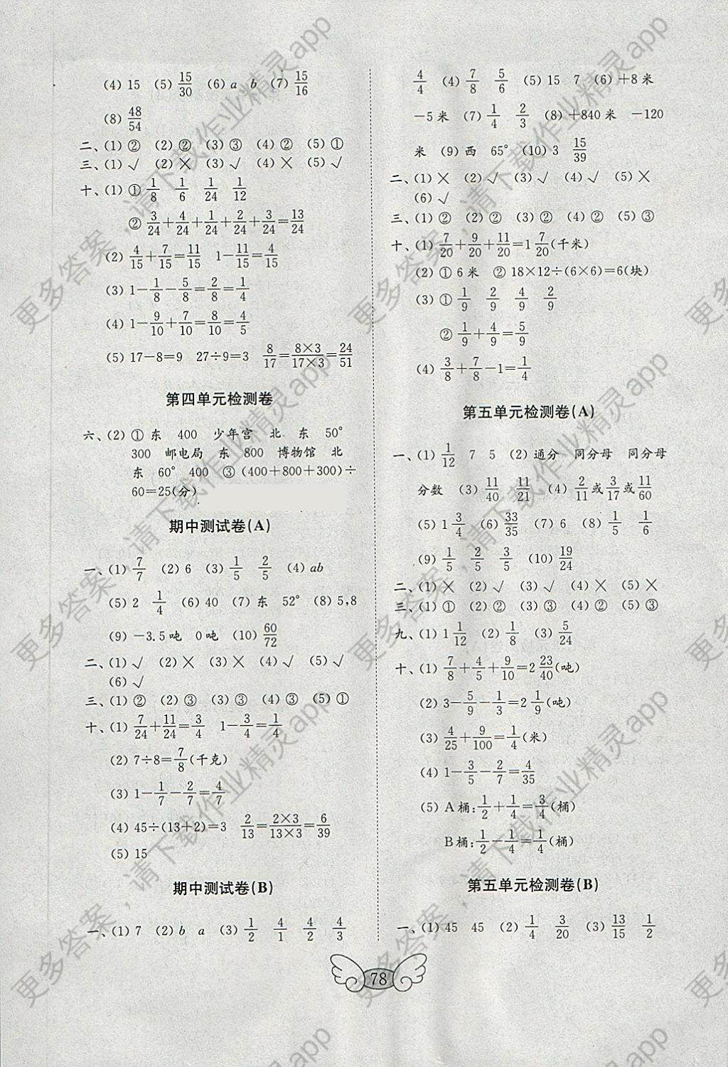 2018年金钥匙小学数学试卷五年级下册青岛版