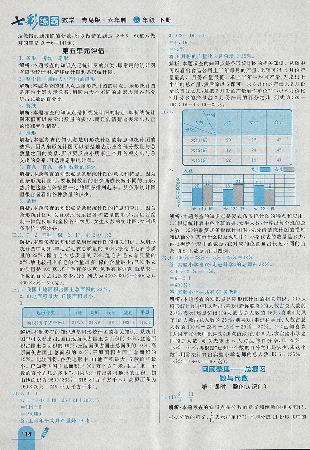 2018年七彩练霸六年级数学下册青岛版六年制 第26页