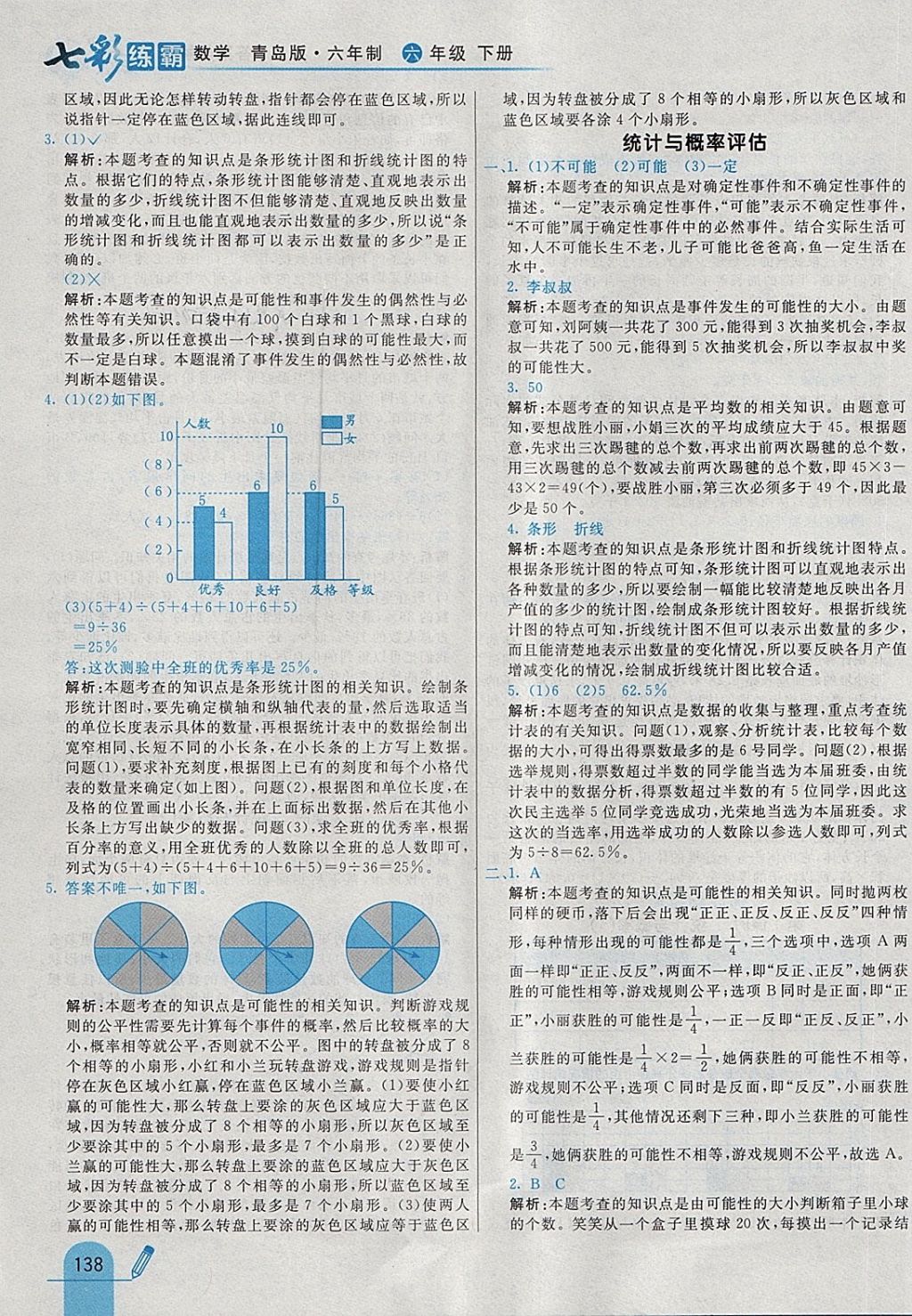 2018年七彩练霸六年级数学下册青岛版六年制 第50页