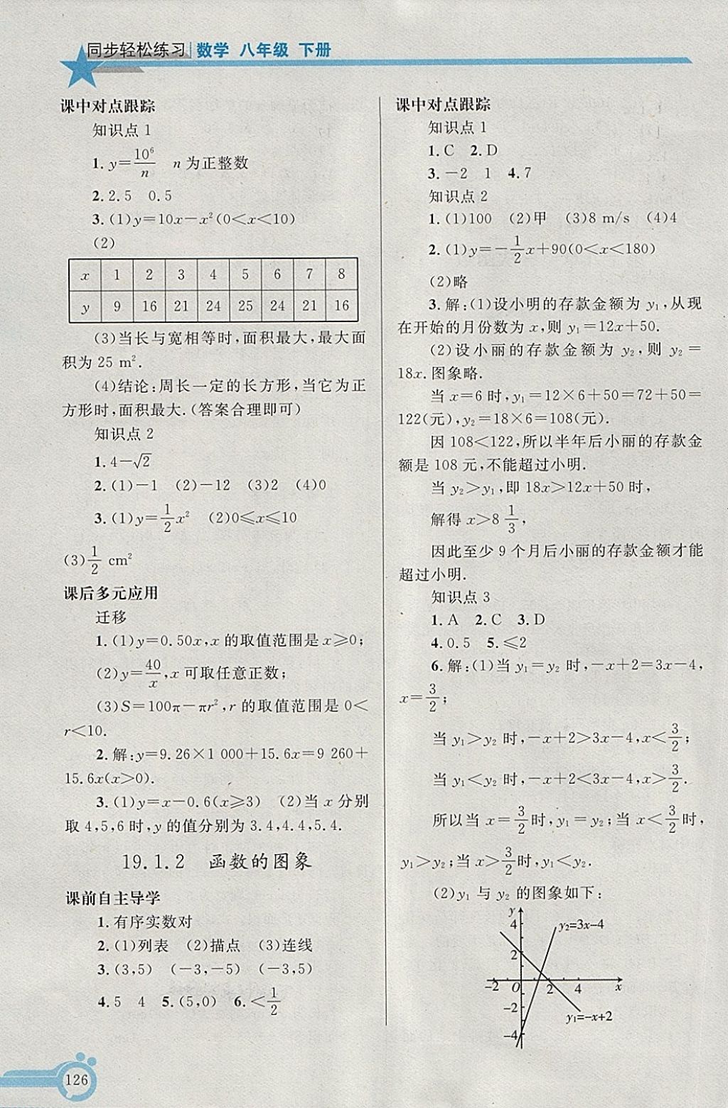 2018年同步輕松練習(xí)八年級數(shù)學(xué)下冊 第19頁