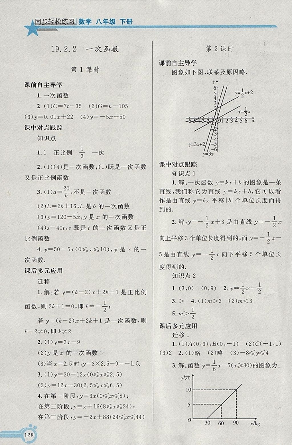 2018年同步輕松練習(xí)八年級(jí)數(shù)學(xué)下冊(cè) 第21頁