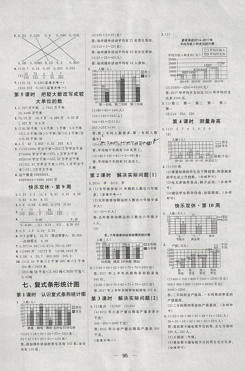 2018年陽(yáng)光計(jì)劃第一步四年級(jí)數(shù)學(xué)下冊(cè)冀教版 第7頁(yè)