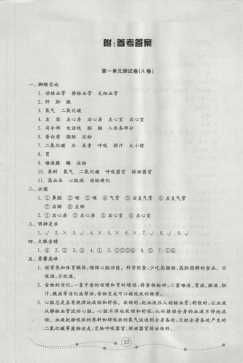 2018年金鑰匙小學(xué)科學(xué)試卷五年級(jí)下冊(cè)青島版 第1頁