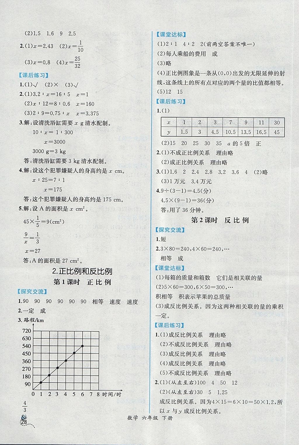 2018年同步導(dǎo)學(xué)案課時(shí)練六年級數(shù)學(xué)下冊人教版 第6頁