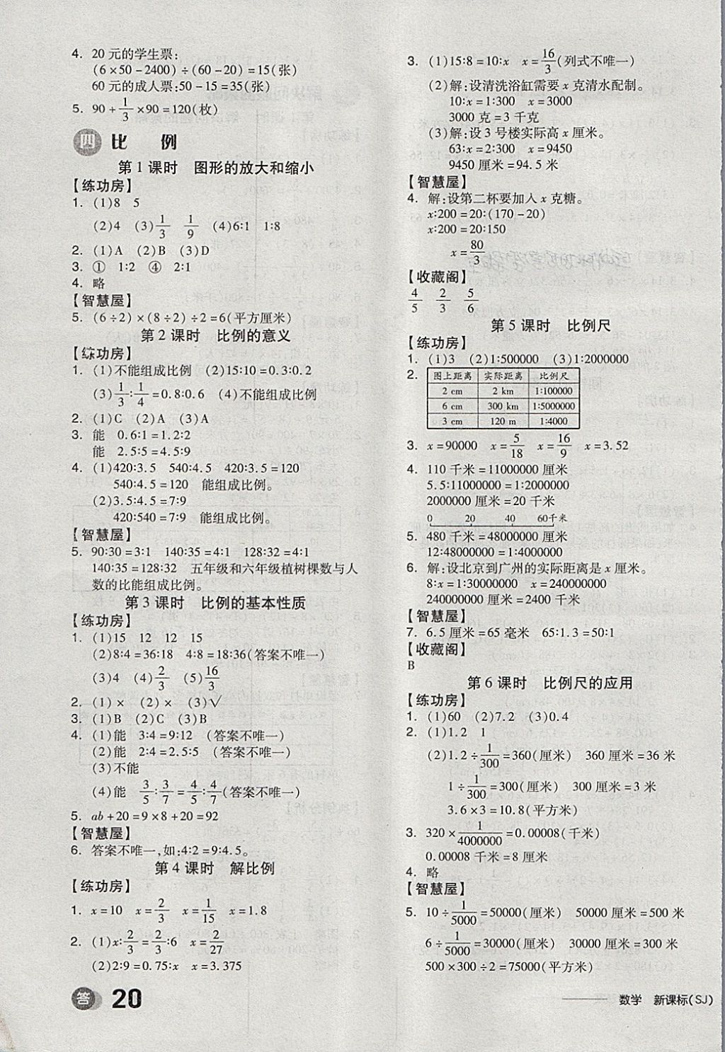 2018年全品學(xué)練考六年級(jí)數(shù)學(xué)下冊(cè)蘇教版 第5頁(yè)