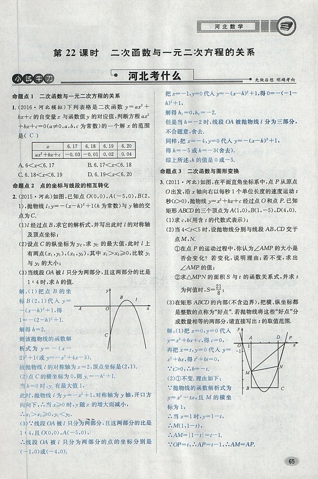 2018年中考2號河北考試說明的說明數(shù)學(xué) 第89頁